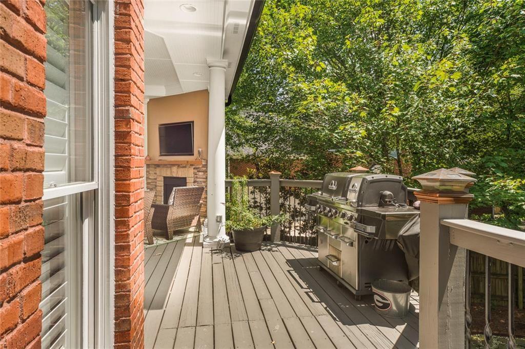 225 Farmbrooke Court Atlanta, GA 30350 - Photo 74 of 84 a view of a balcony with wooden floor and outdoor space