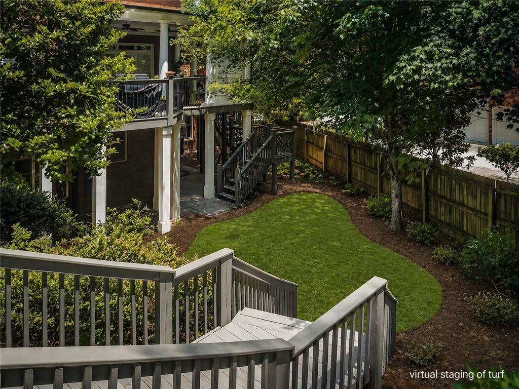 225 Farmbrooke Court Atlanta, GA 30350 - Photo 75 of 85 a view of a deck with a yard