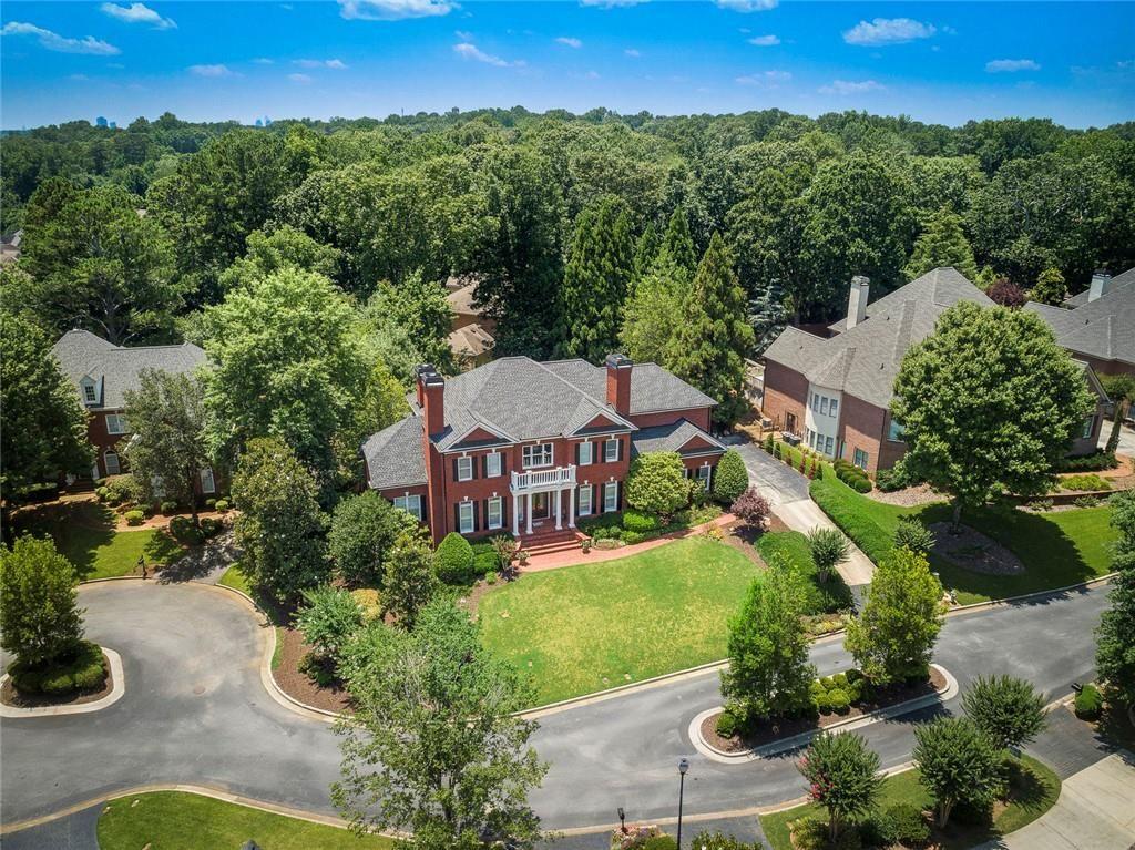 225 Farmbrooke Court Atlanta, GA 30350 - Photo 79 of 84 an aerial view of a house with a garden