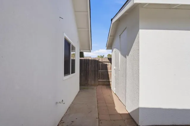 an aerial view of balcony and residential houses
