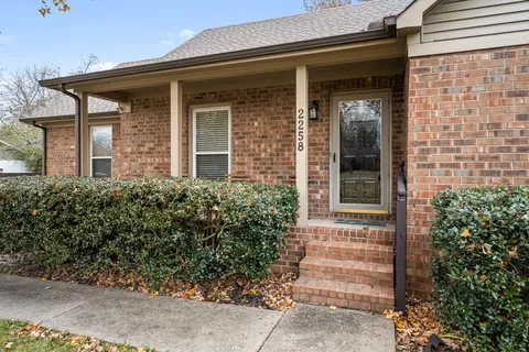a front view of a house with hallway