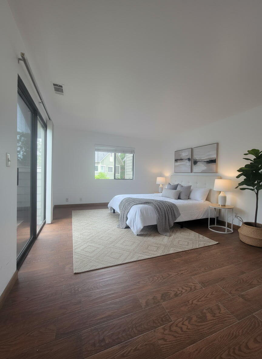 522 West Victoria Street, Unit B Santa Barbara, CA 93101 - Photo 15 of 21 a bedroom with a bed and window