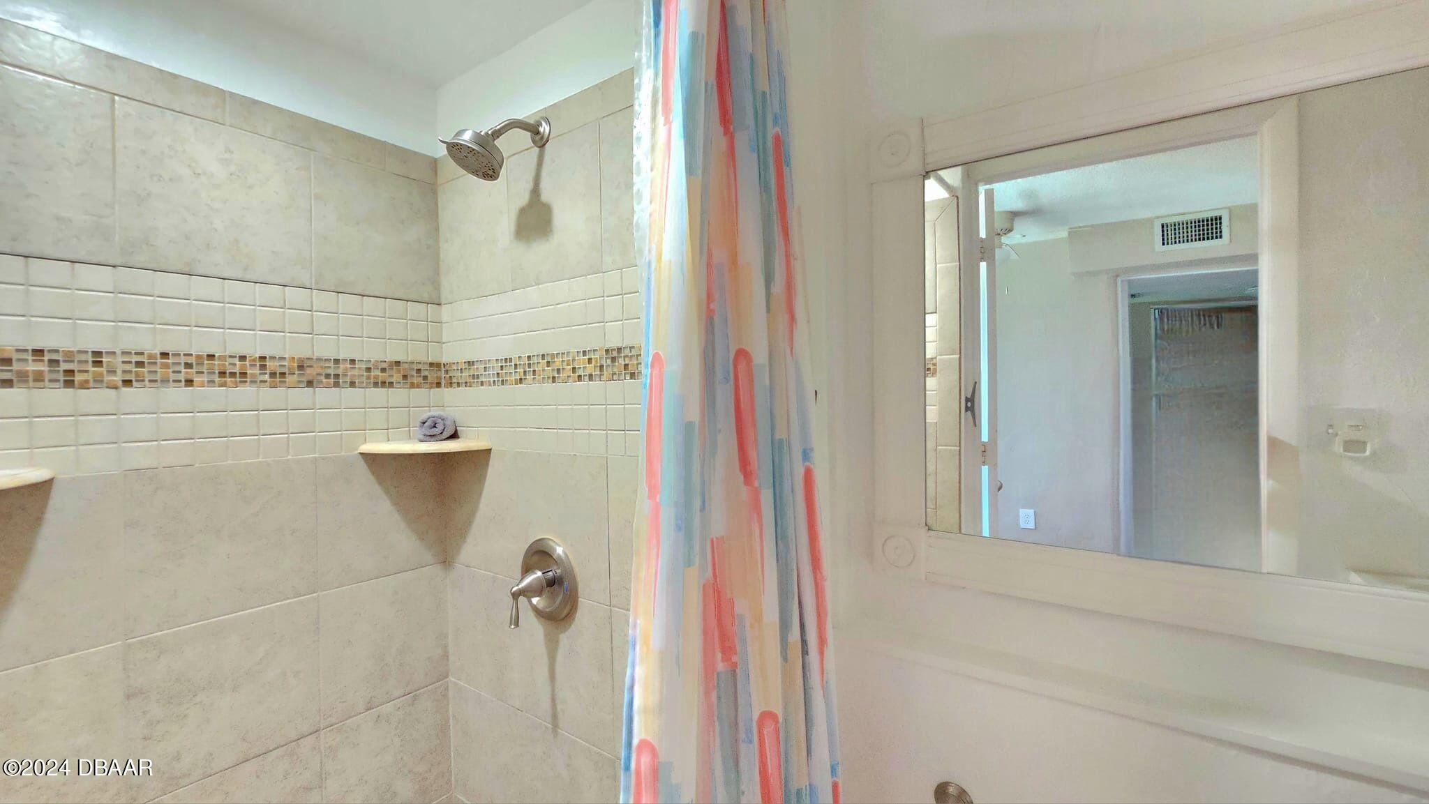 23 Palmetto Drive Ormond Beach, FL 32176 - Photo 30 of 42 tiled shower at 31 Palmetto