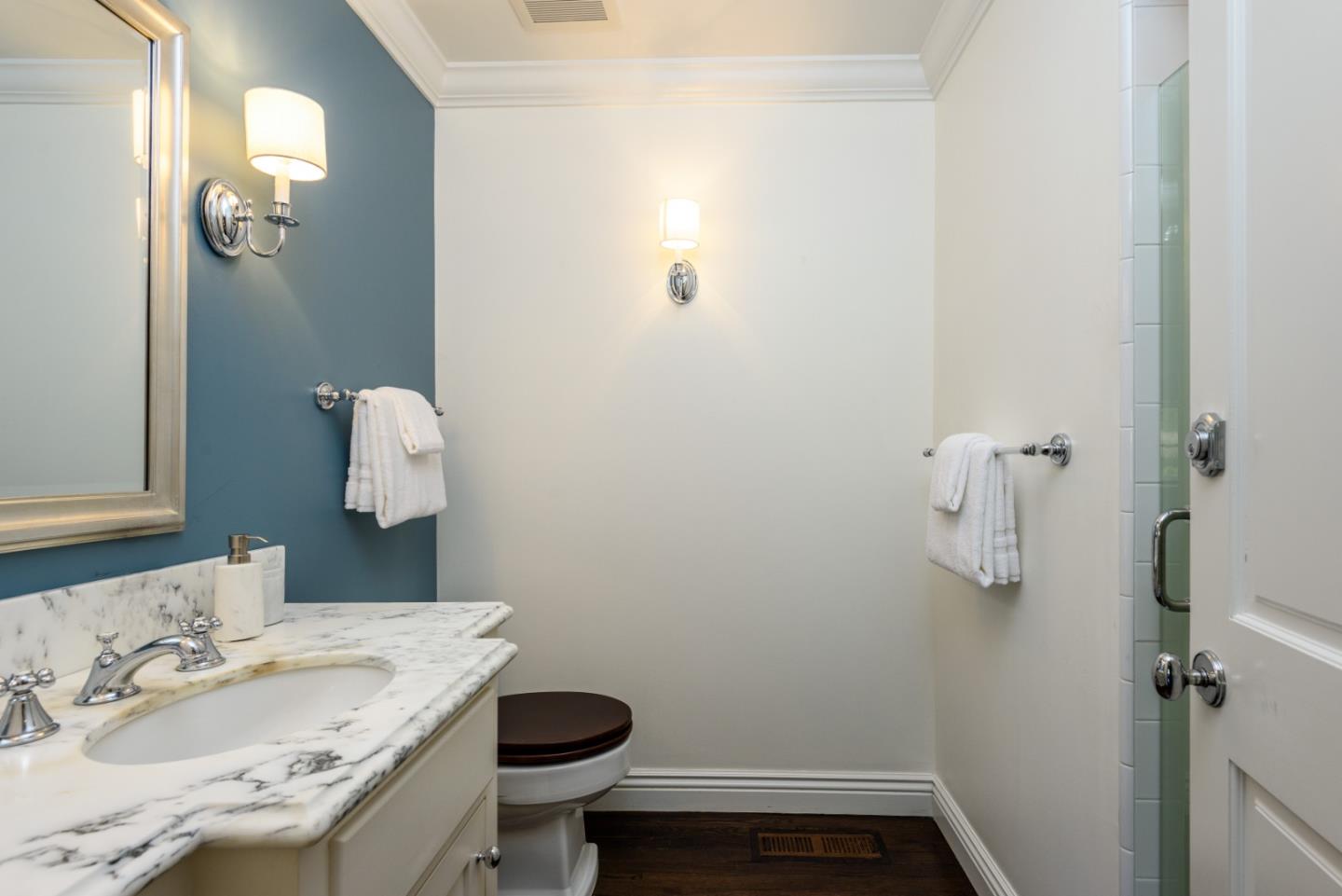 1075 Godetia Drive Woodside, CA 94062 - Photo 12 of 33 a bathroom with a sink toilet and vanity