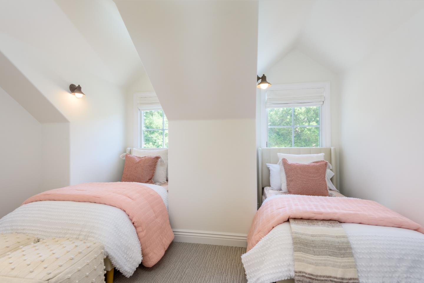 1075 Godetia Drive Woodside, CA 94062 - Photo 17 of 33 a bedroom with a bed and a window