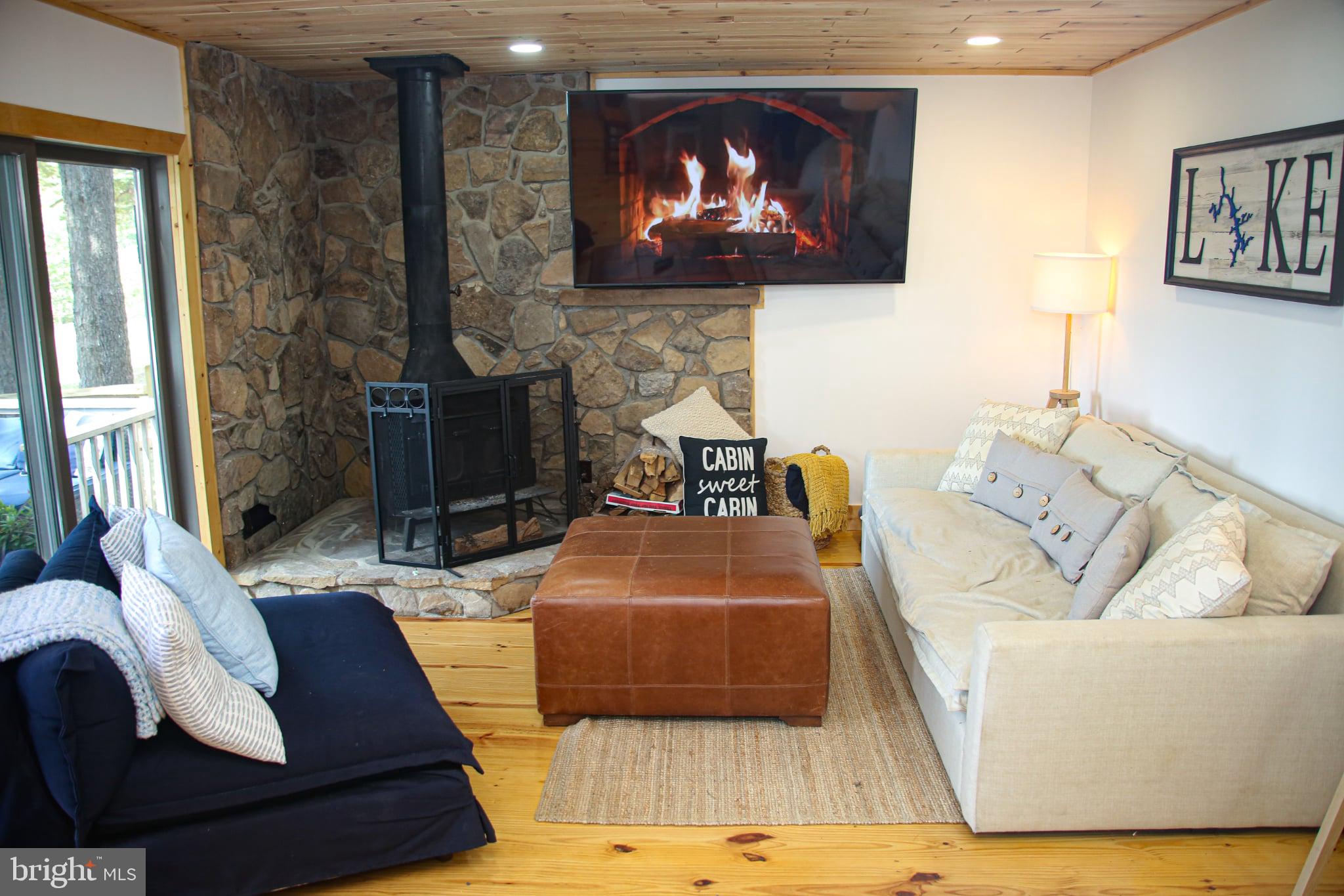 120 Rock Lodge Road McHenry, MD 21541 - Photo 8 of 23 a living room with furniture and a flat screen tv