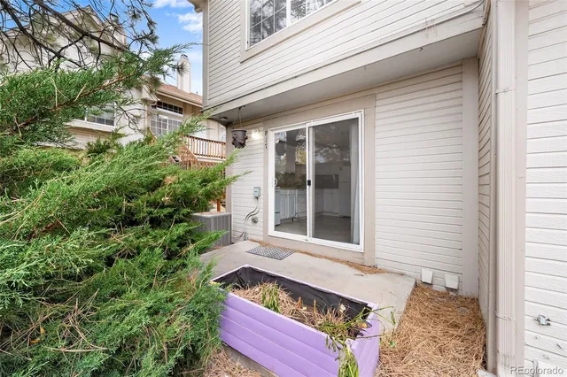 a view of front door of house
