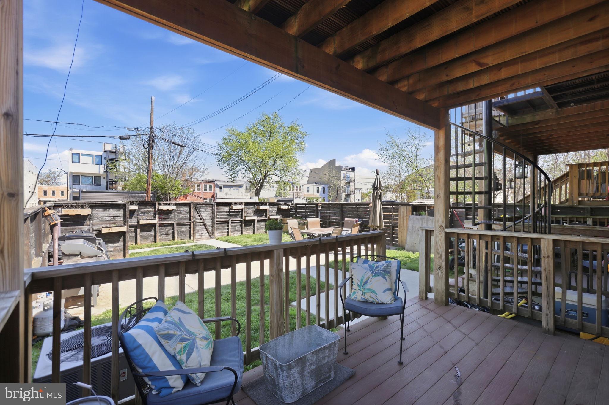 1820 Independence Avenue Southeast, Unit 1 Washington, DC 20003 - Photo 15 of 32 a view of a balcony with chairs