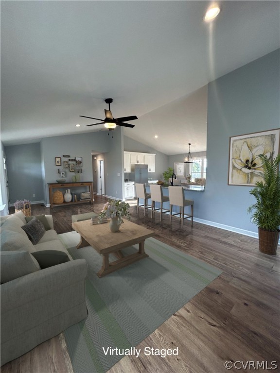 2029 Churchville Road West Point, VA 23181 - Photo 4 of 17 a living room with furniture and a wooden floor
