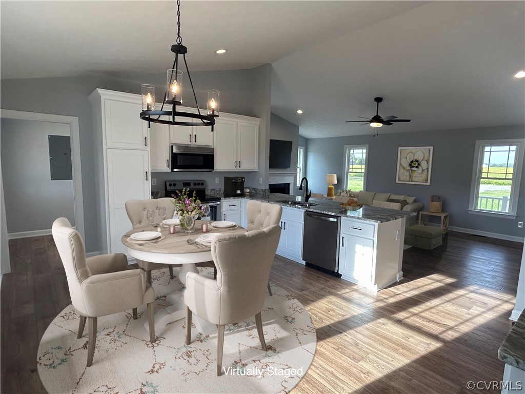 2029 Churchville Road West Point, VA 23181 - Photo 6 of 17 a view of a dining room with furniture