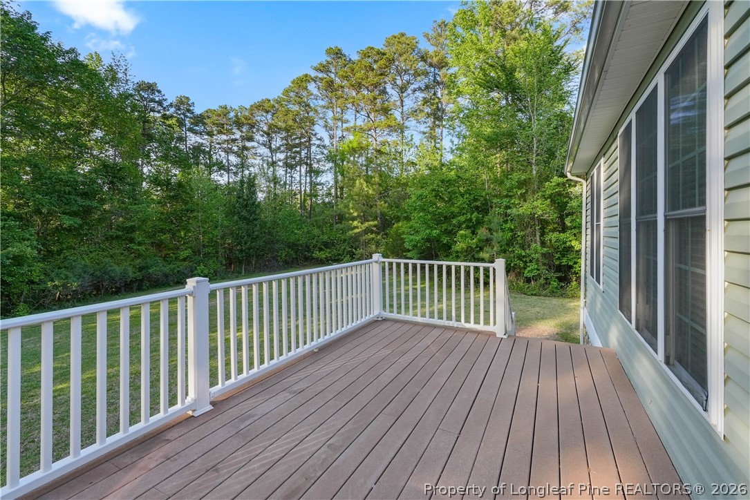 280 Hemp St Extension Robbins, NC 27325 - Photo 27 of 29 a view of balcony with wooden floor and fence