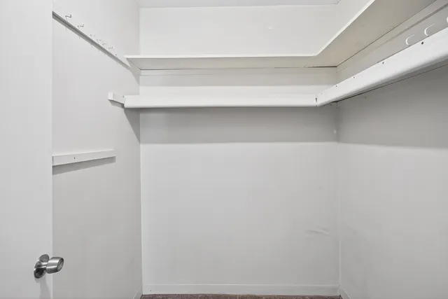 a close view of closet