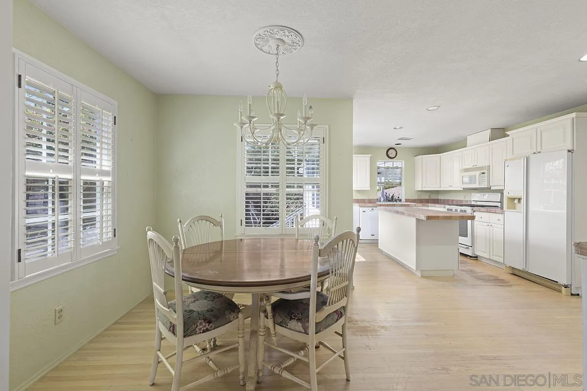 5532 Bellevue Avenue La Jolla, CA 92037 - Photo 8 of 26 a dining room with stainless steel appliances a table and chairs
