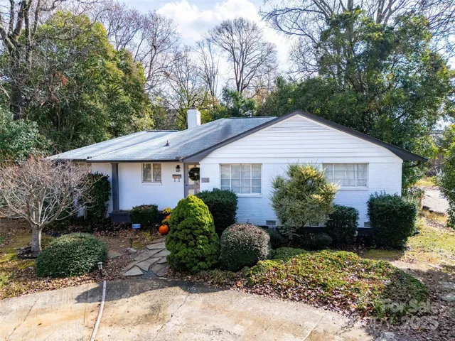 a view of a house with garden
