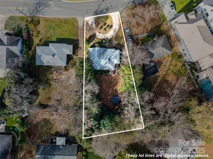 an aerial view of a house having outdoor space