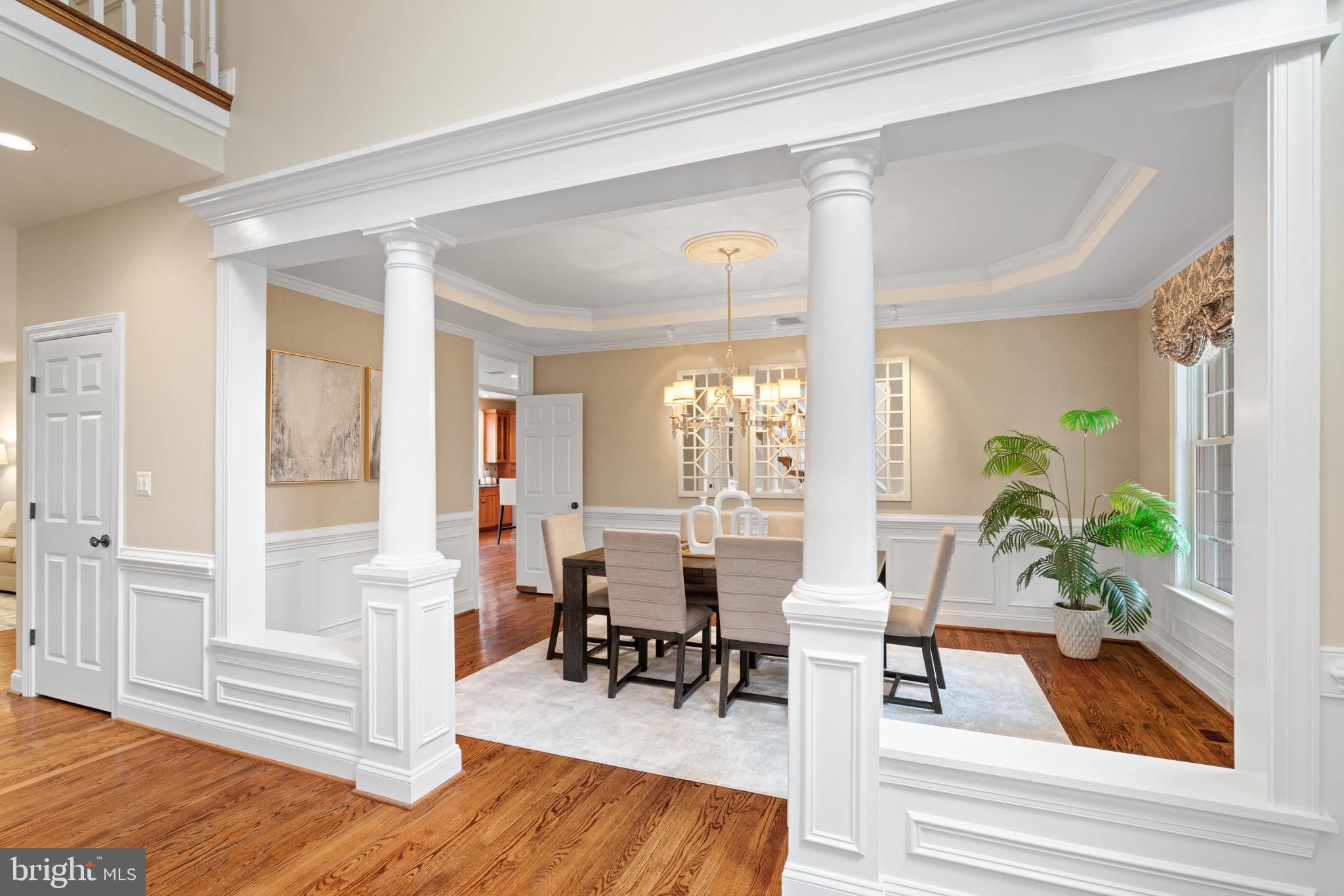 1916 Valley Wood Road McLean, VA 22101 - Photo 13 of 86 Formal dining room w/pivot door to kitchen