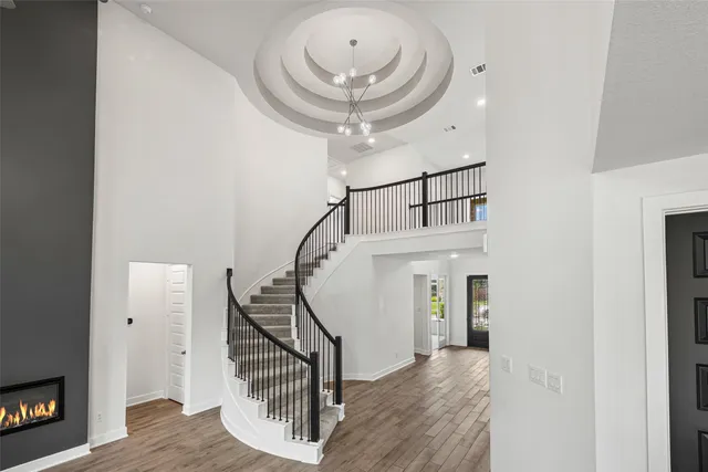 a view of entryway with a front door