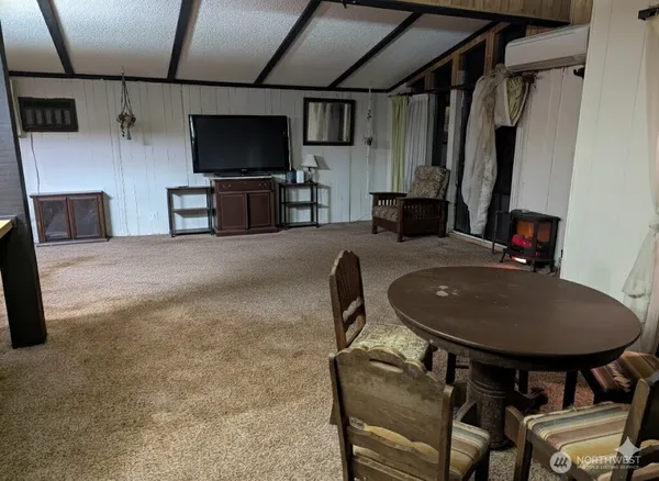 a view of living room with furniture