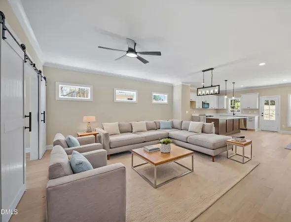 a view of a livingroom with a flat screen tv