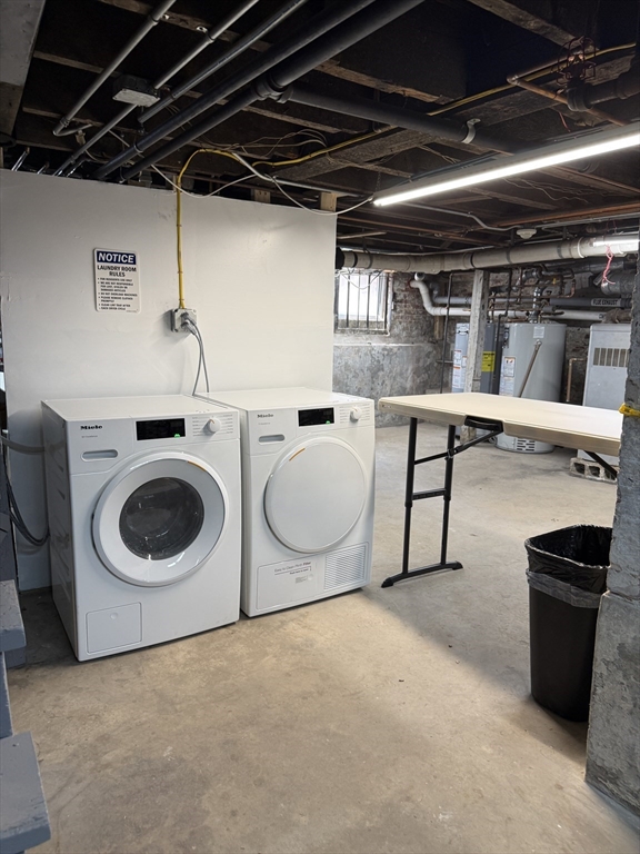 4 Milford Street, Unit M02 Boston, MA 02118 - Photo 7 of 9 a utility room with dryer and washer