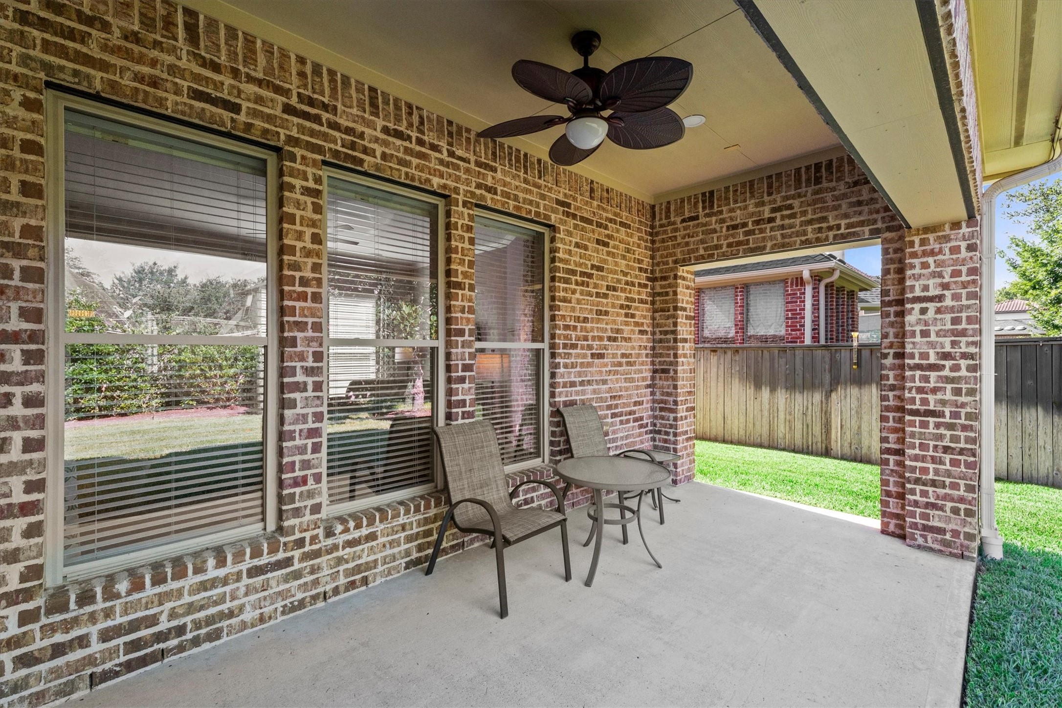 130 East Cove View Trail Spring, TX 77389 - Photo 44 of 50 Covered patio provides shade from the hot Texas sun