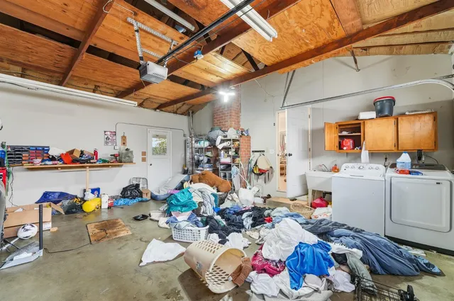 a view of storage and utility room