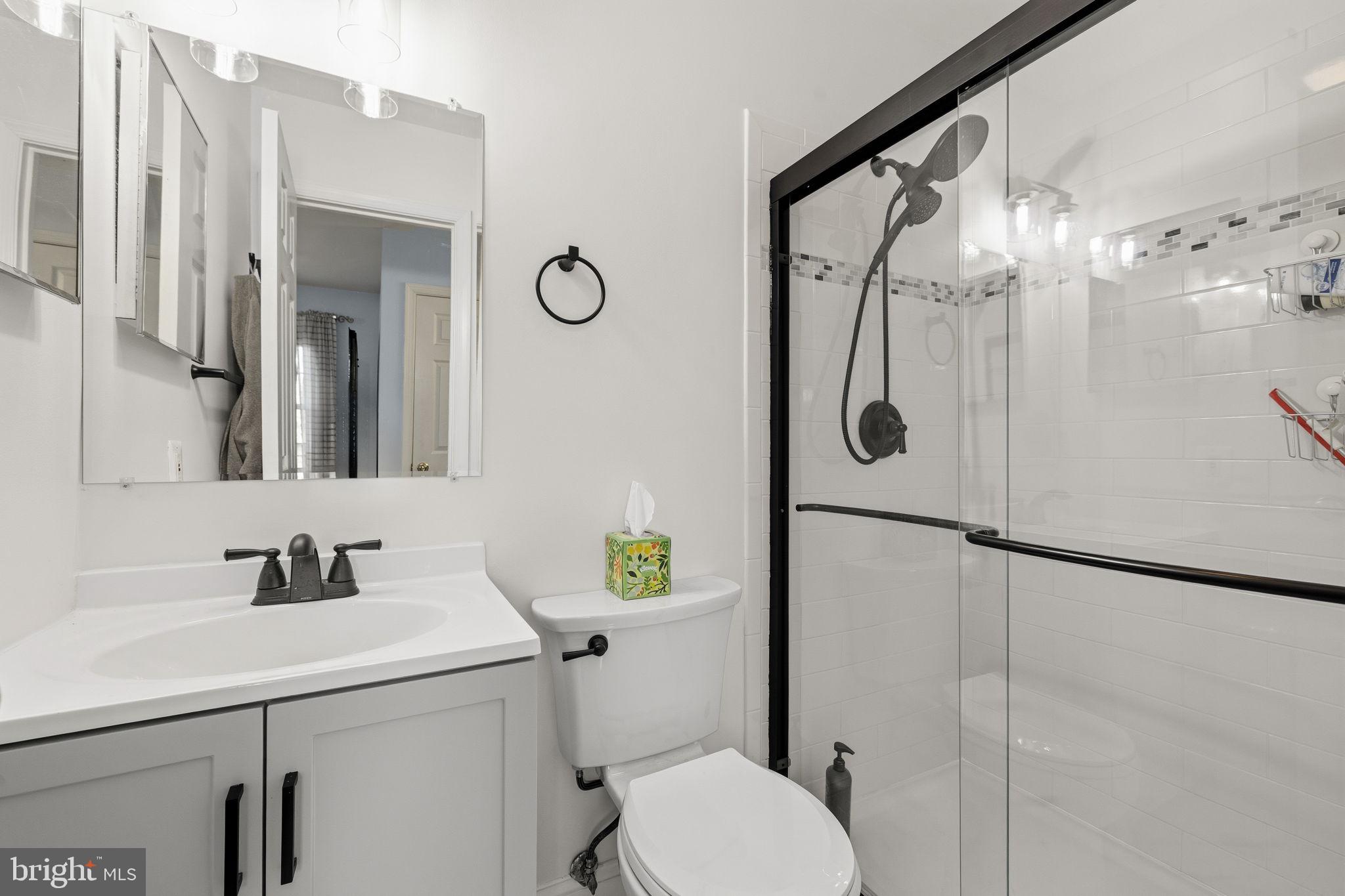 4357 Cub Run Road Chantilly, VA 20151 - Photo 19 of 40 a bathroom with a sink a toilet and shower