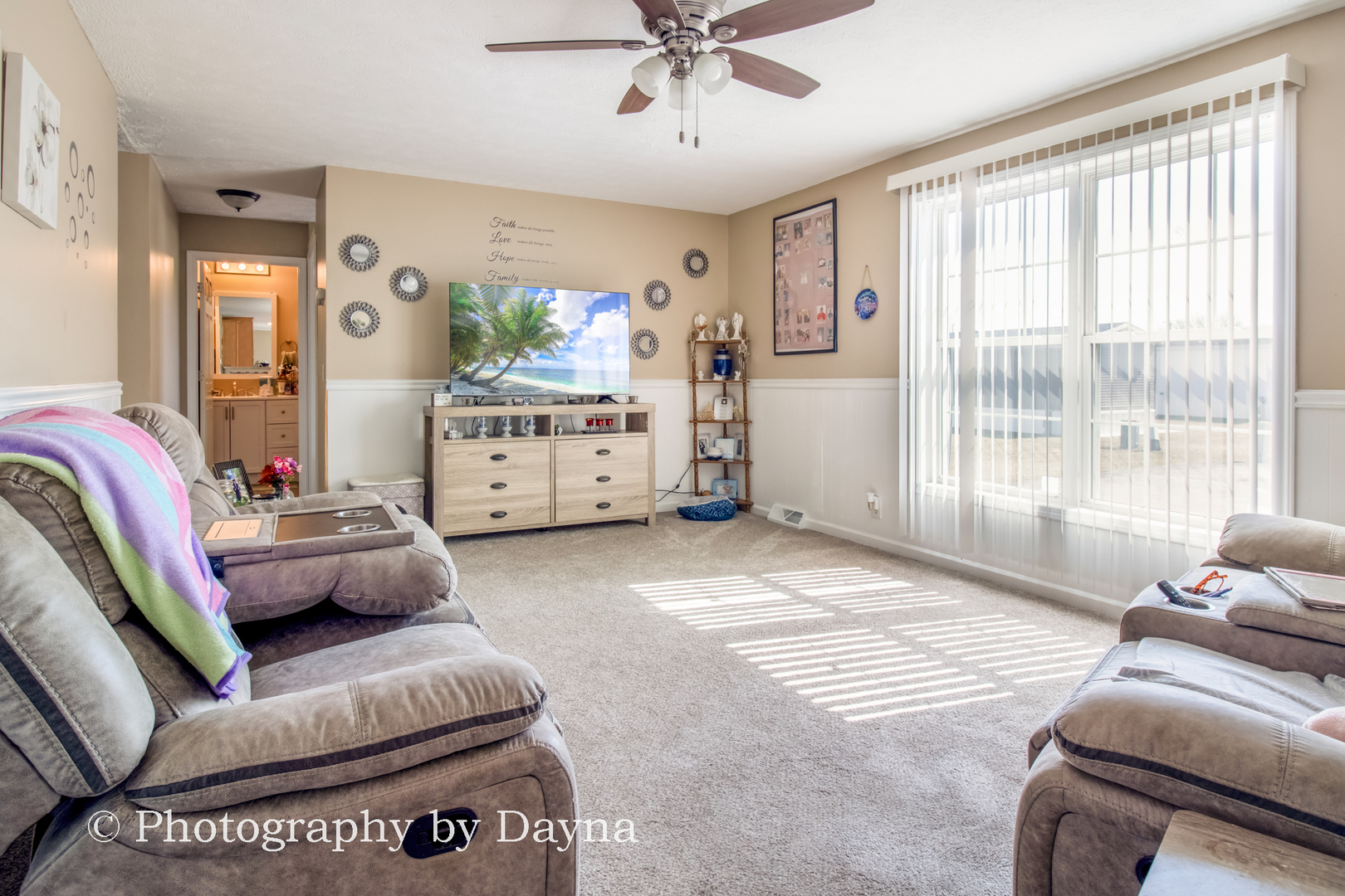 61 St Pauls Drive Bourbonnais, IL 60914 - Photo 8 of 17 a living room with furniture and a large window