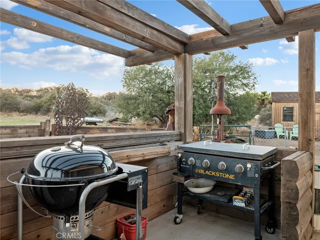 a view of a garage with parked cars