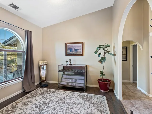 a room with furniture and a window