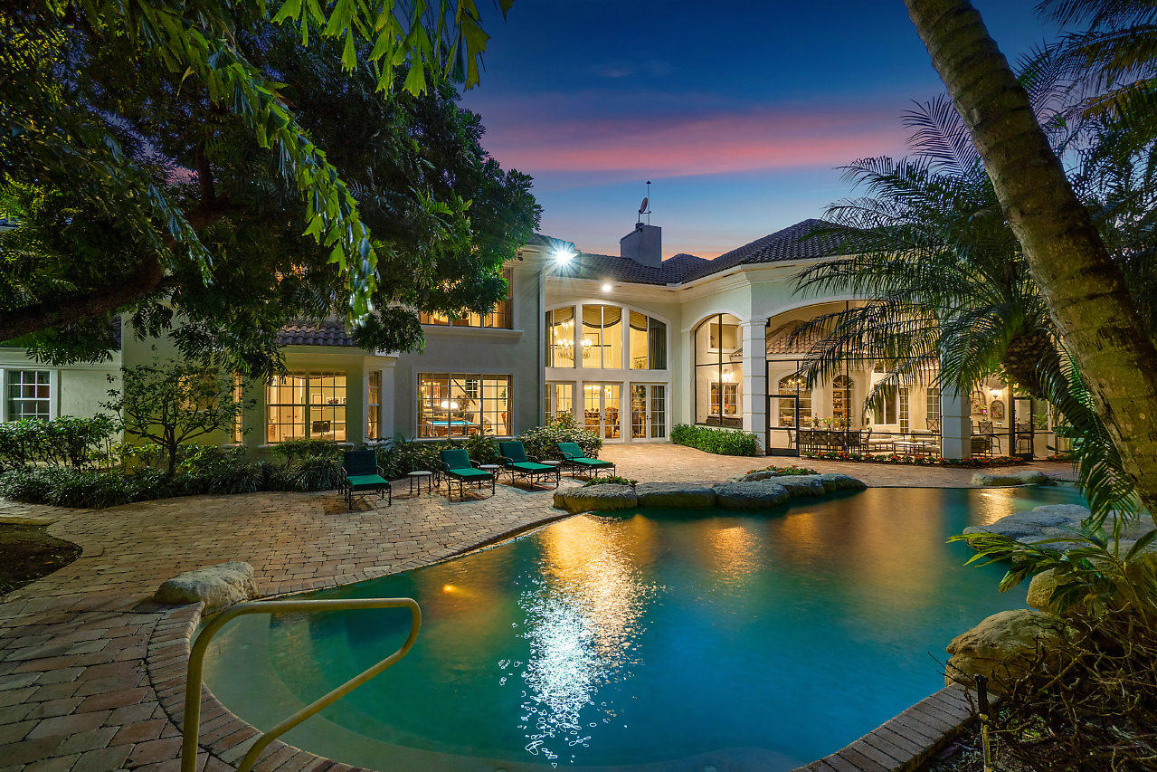 7758 Tennyson Court Boca Raton, FL 33433 - Photo 3 of 47 Pool Twilight