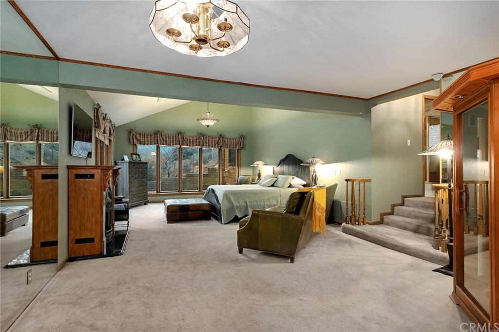 488 Highway 2 Wrightwood, CA 92397 - Photo 35 of 54 a lobby with furniture and a ceiling fan