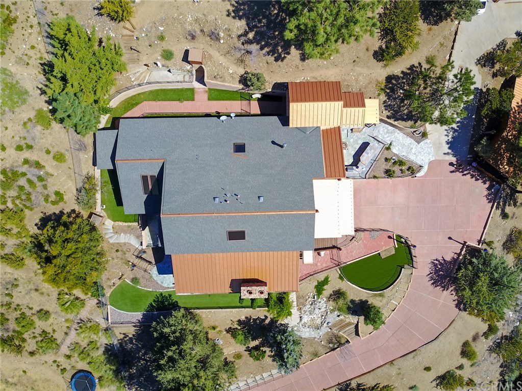 488 Highway 2 Wrightwood, CA 92397 - Photo 9 of 54 an aerial view of a house with a swimming pool