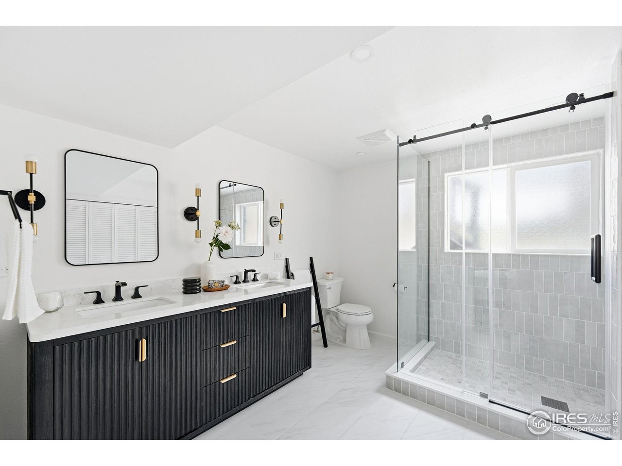 2830 Duke Circle Boulder, CO 80305 - Photo 31 of 43 Modern and updated primary bath where you can go to escape.