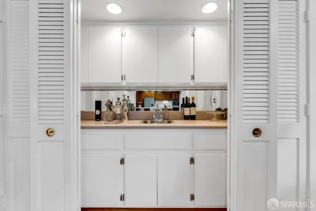 a view of a livingroom with furniture and a couch