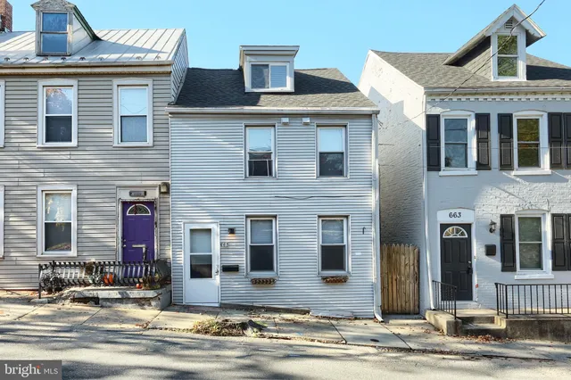 a front view of a house