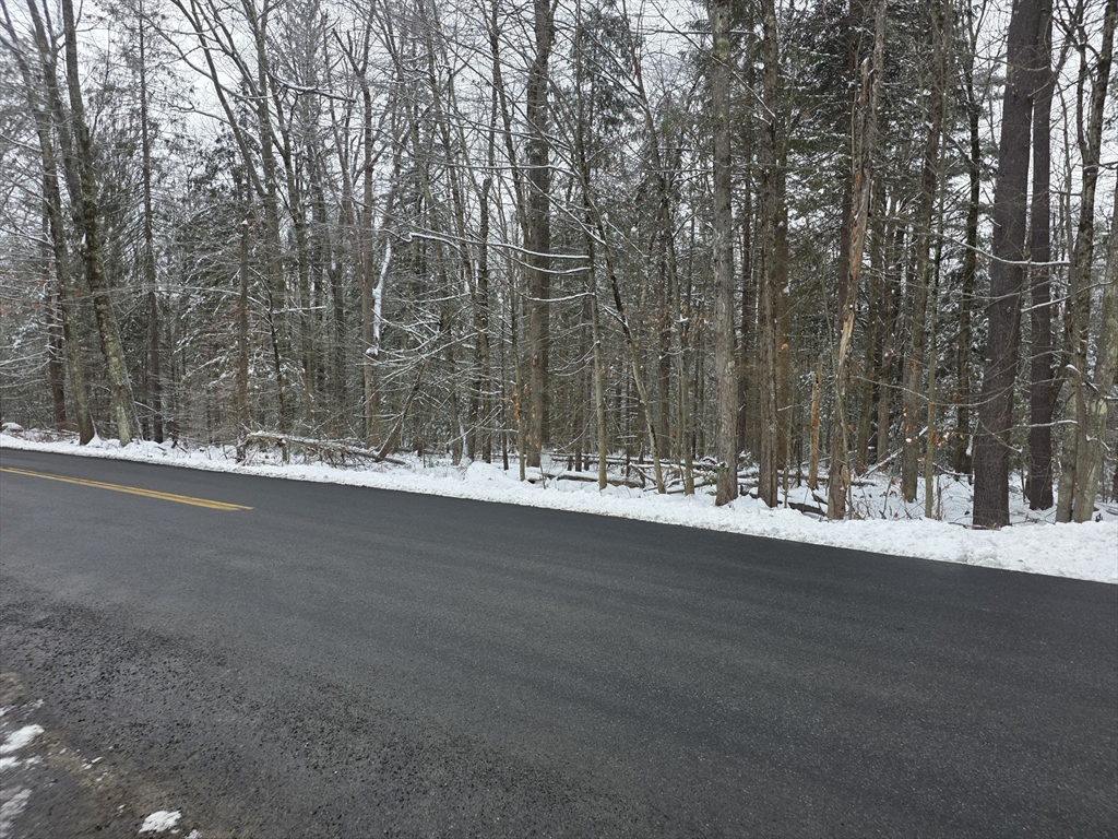 1154 Colebrook River Road Tolland, MA 01034 - Photo 2 of 4 a view of a street with trees in the background