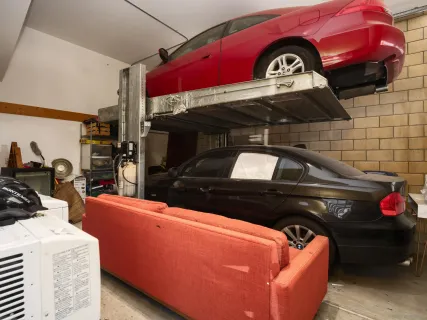 a backyard of a house