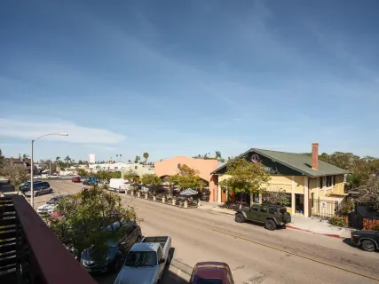a car parked in front of a building