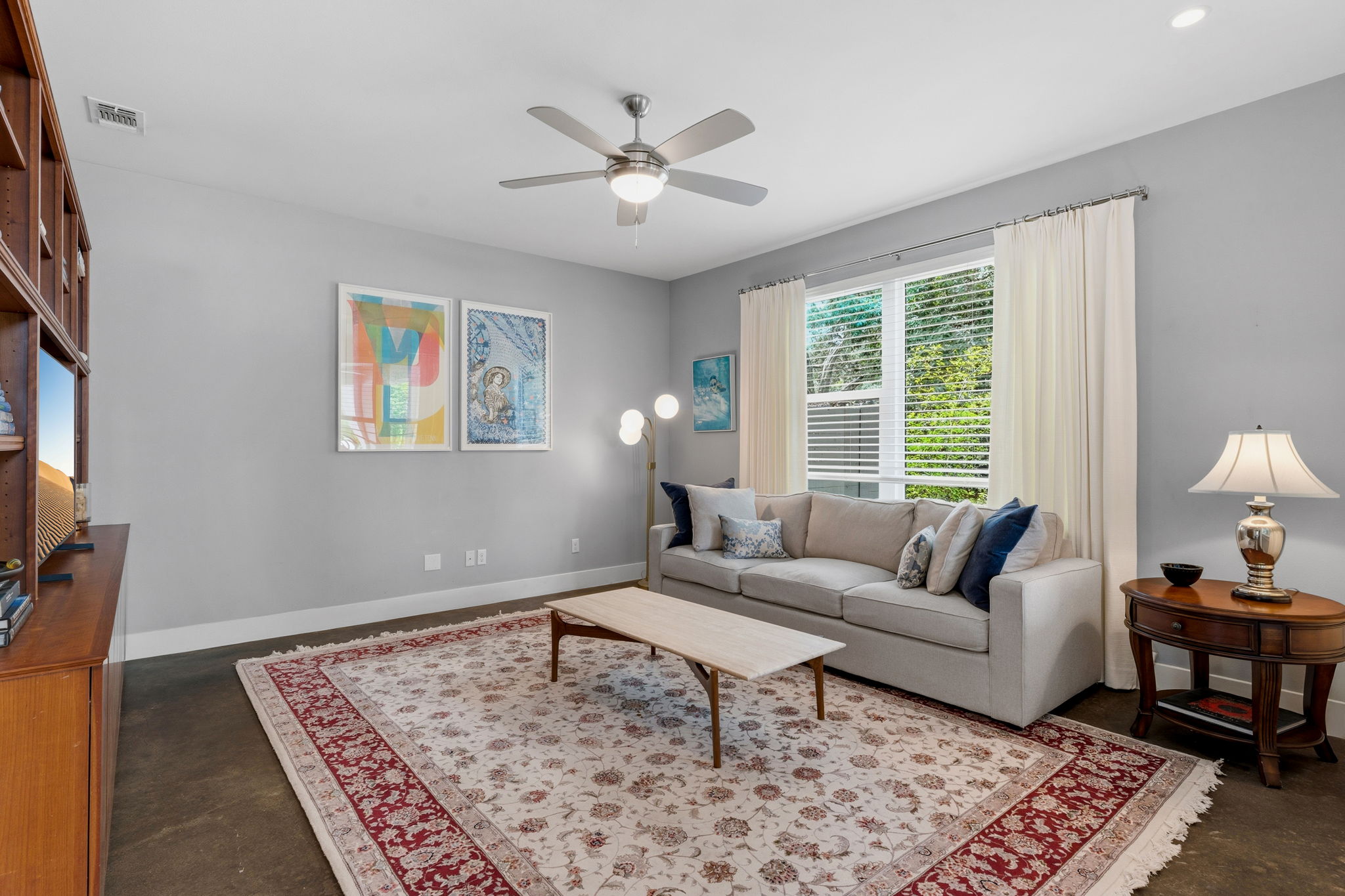 1303 Azie Morton Road, Unit 2 Austin, TX 78704 - Photo 13 of 36 a living room with furniture and a rug