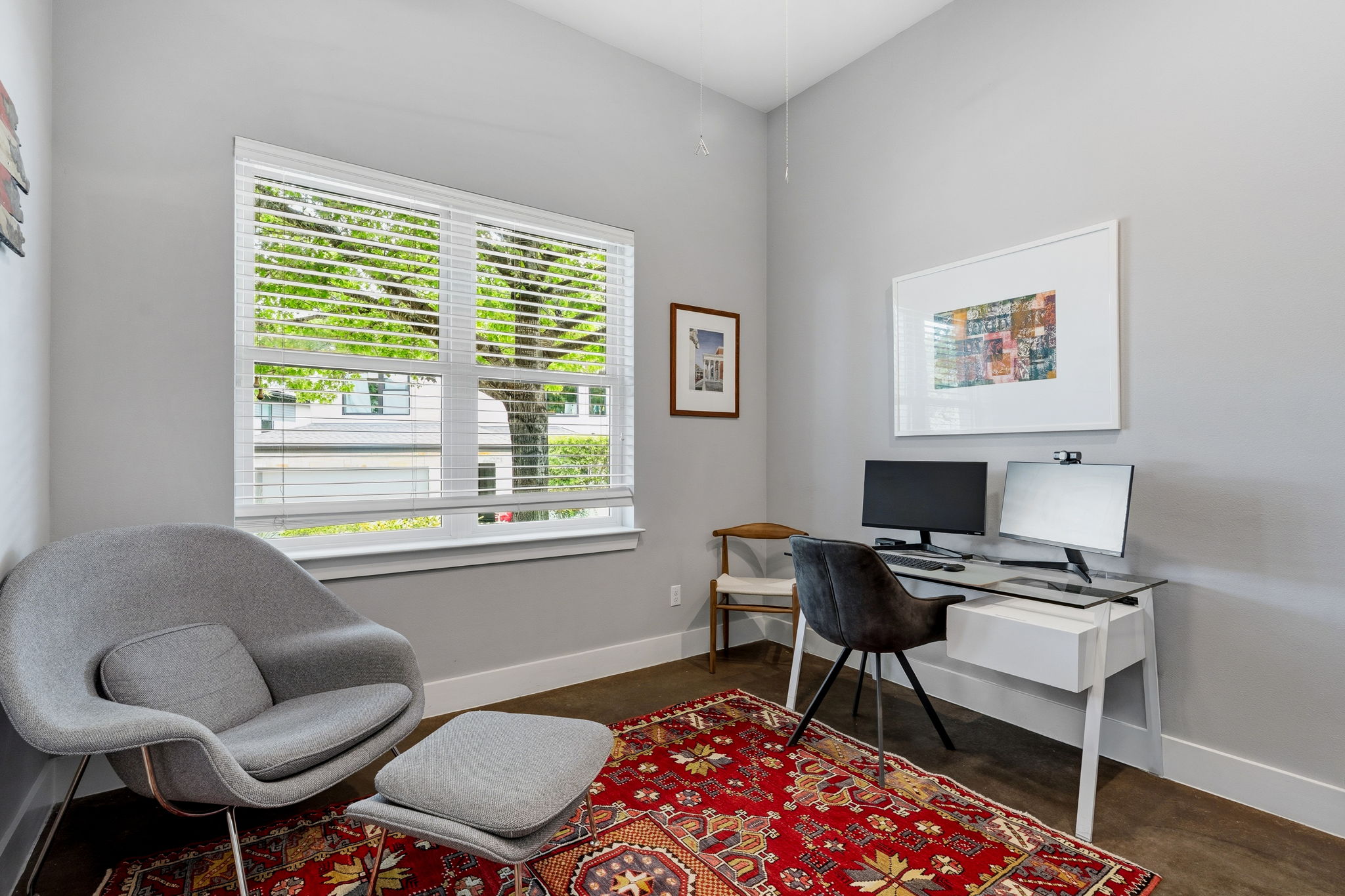 1303 Azie Morton Road, Unit 2 Austin, TX 78704 - Photo 15 of 36 a workspace with a couch and a window