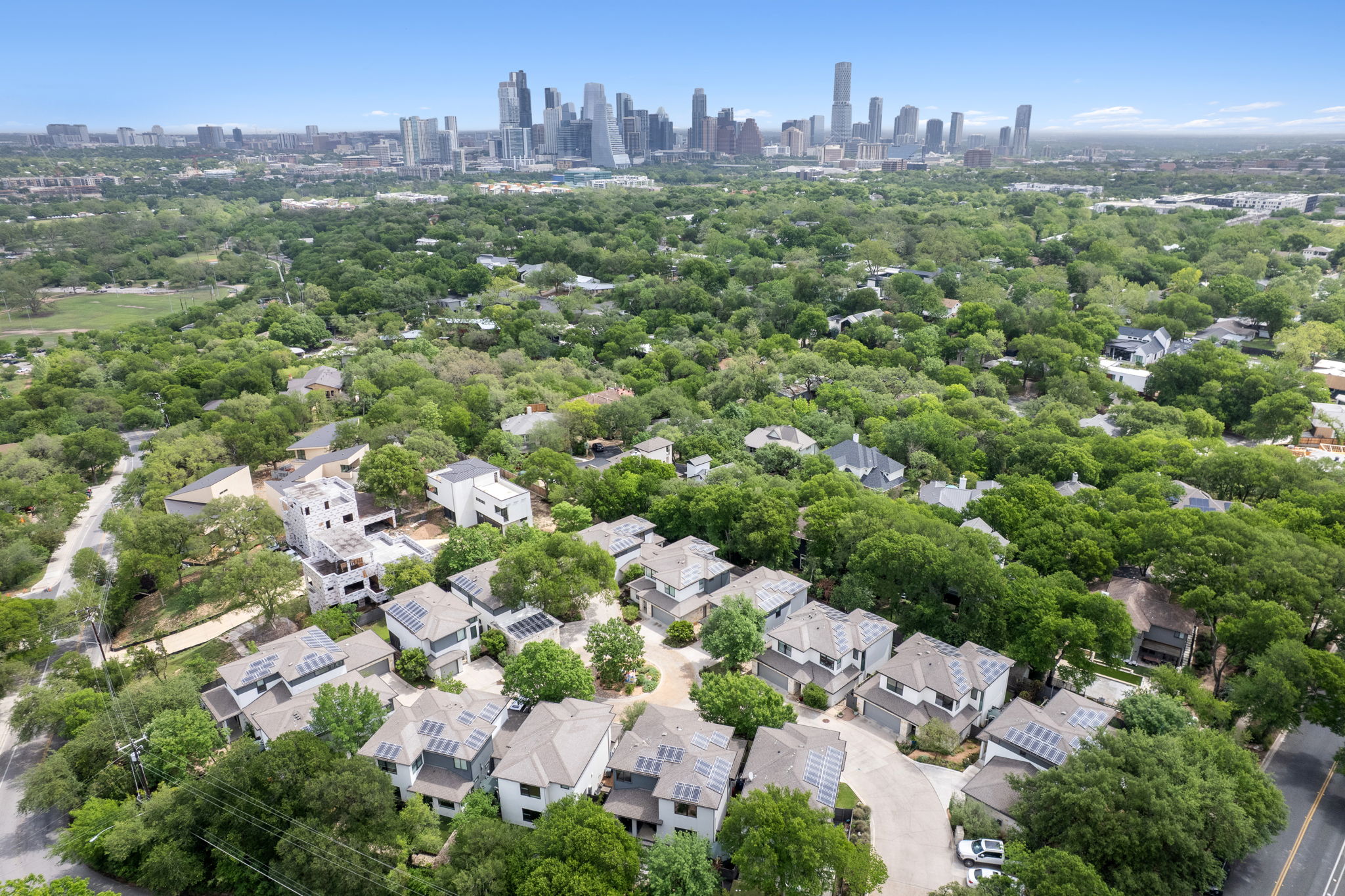 1303 Azie Morton Road, Unit 2 Austin, TX 78704 - Photo 27 of 36 an aerial view of a city