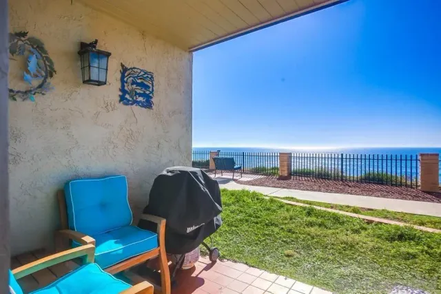 a workspace with furniture and a rug