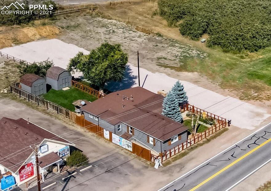a view of a terrace with outdoor space