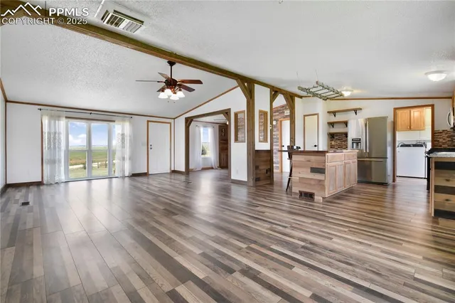 a view of a living room