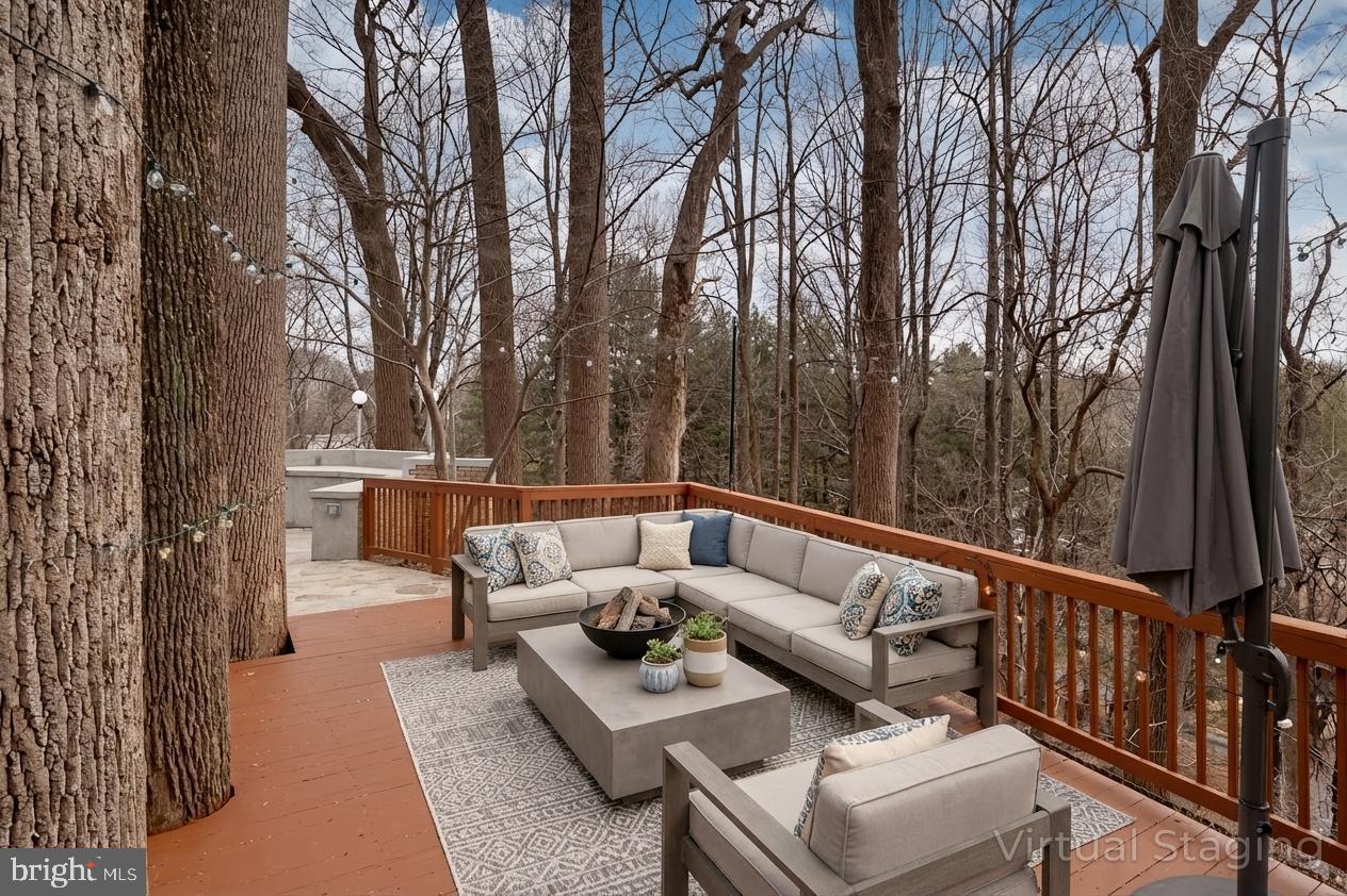 903 Ivy Hill Road Cockeysville, MD 21030 - Photo 87 of 100 Serene deck nestled among tall trees.