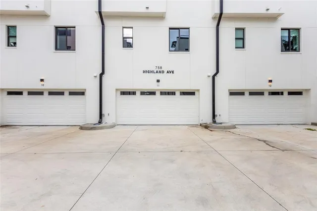 a view of a hallway with entryway