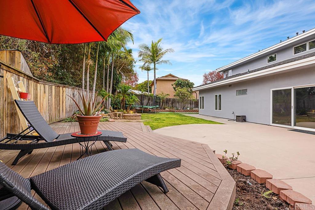 1369 Cherrytree Court Encinitas, CA 92024 - Photo 39 of 41 a view of a swimming pool with a patio and a yard