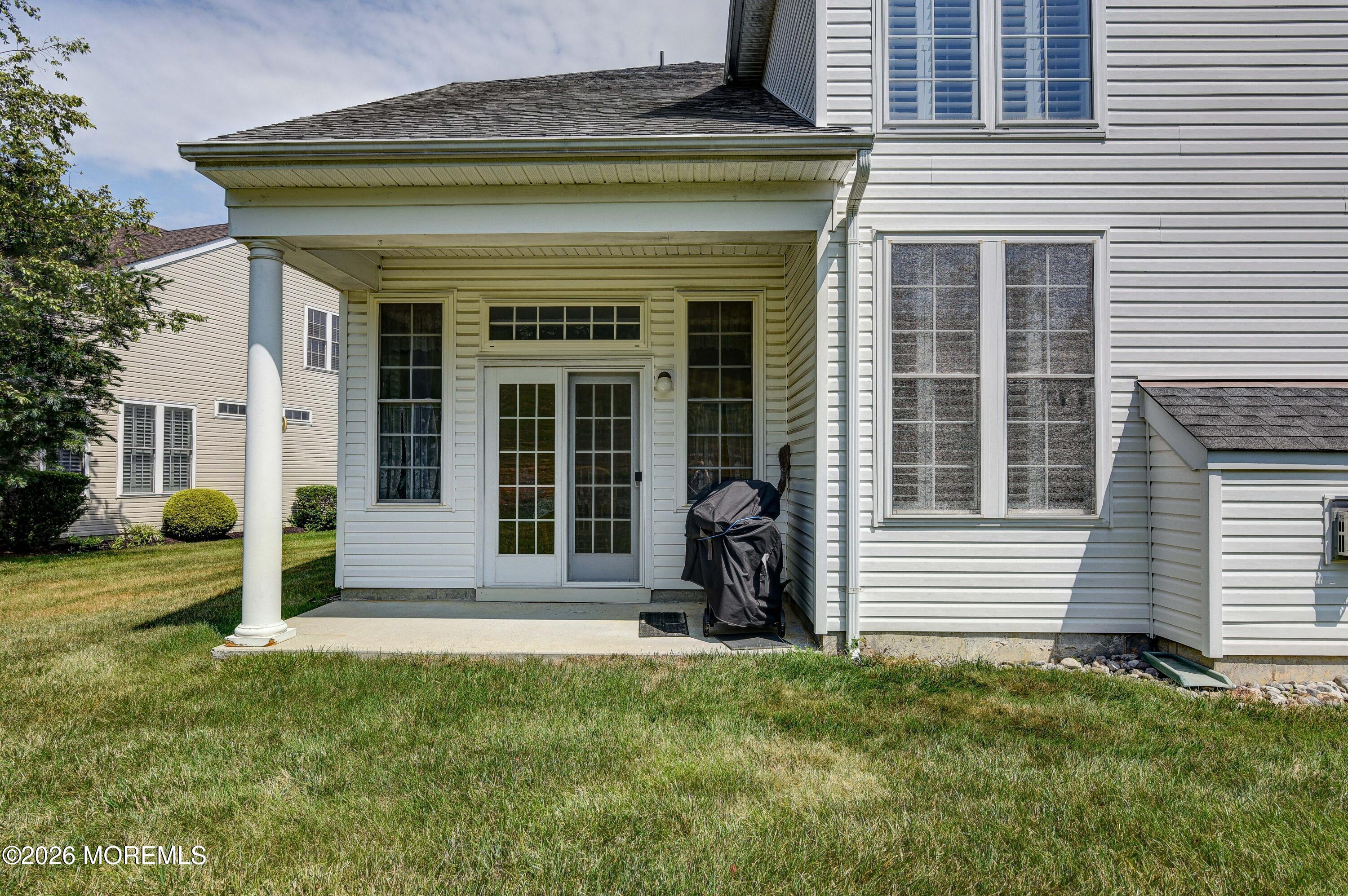 24 Kings Mill Road Monroe Township, NJ 08831 - Photo 27 of 28 Rear Patio with overhang
