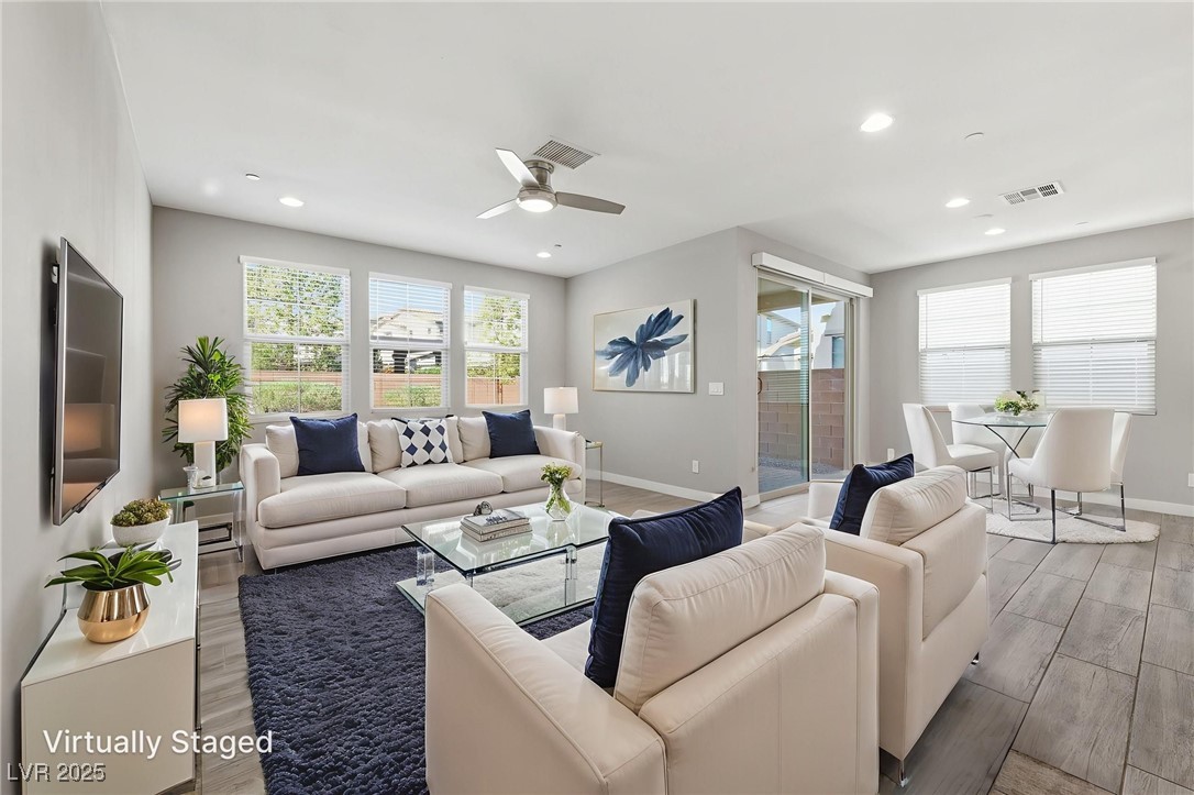 5 Lilla Rosa Street Henderson, NV 89011 - Photo 16 of 25 VIRTUALLY STAGED DOWNSTAIRS GREAT ROOM